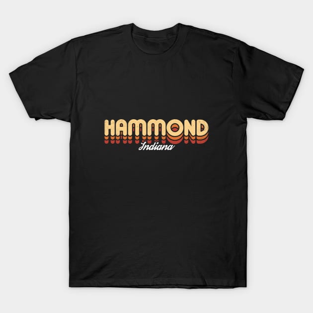 Retro Hammond Indiana T-Shirt by rojakdesigns